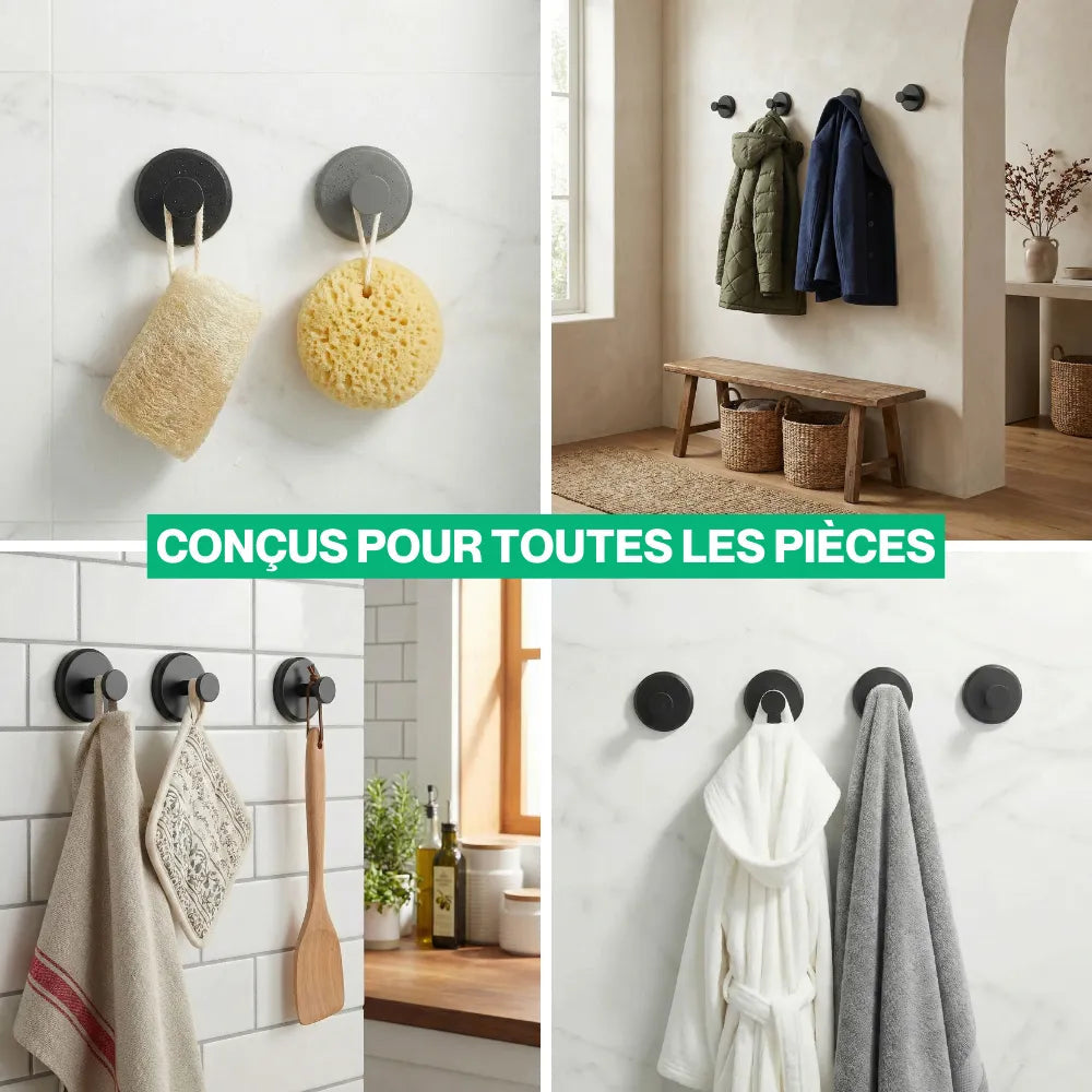 Crochets à ventouse ultra-puissants — fixation sans compromis