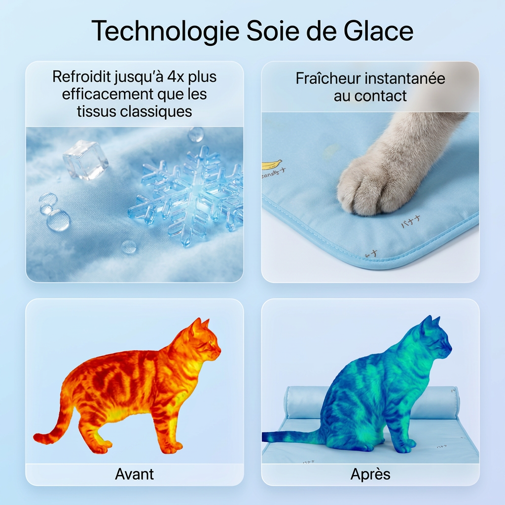 Tapis rafraîchissant pour chats et chiens