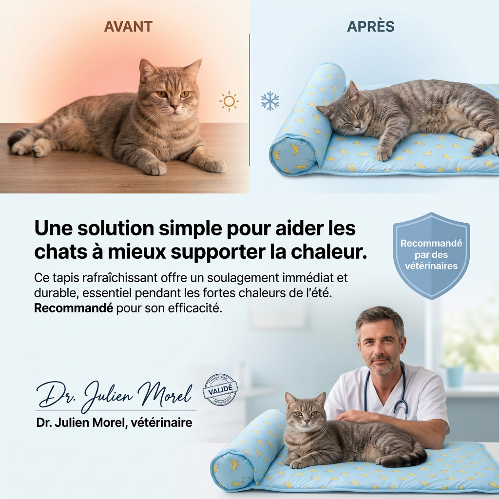 Tapis rafraîchissant pour chats et chiens