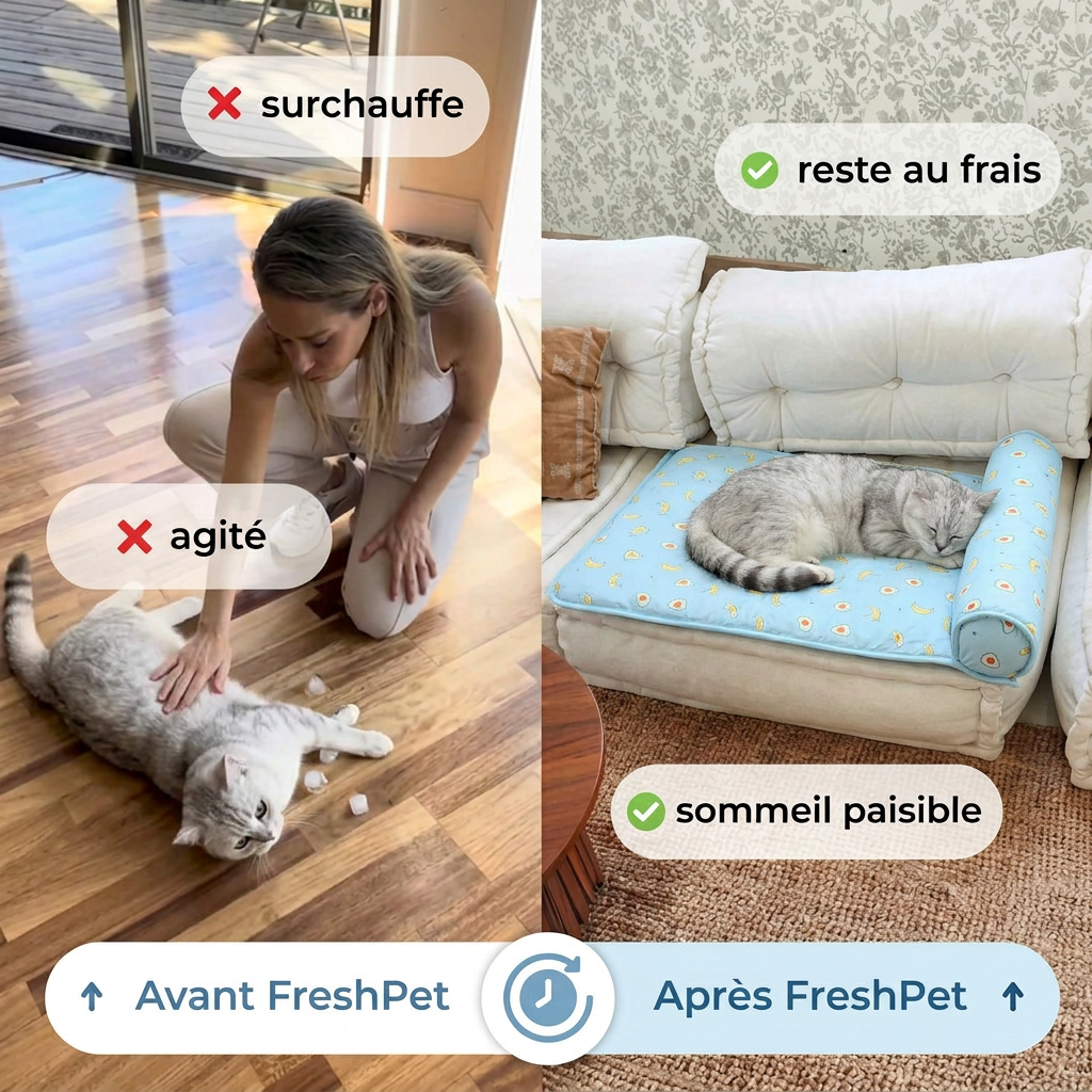 Tapis rafraîchissant pour chats et chiens