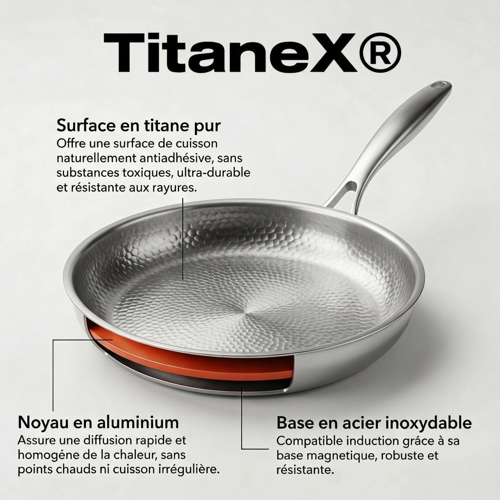 Titane® – La poêle robuste qui n’accroche pas