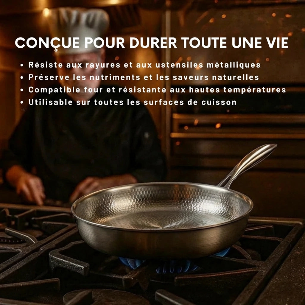 Titane® – La poêle robuste qui n’accroche pas