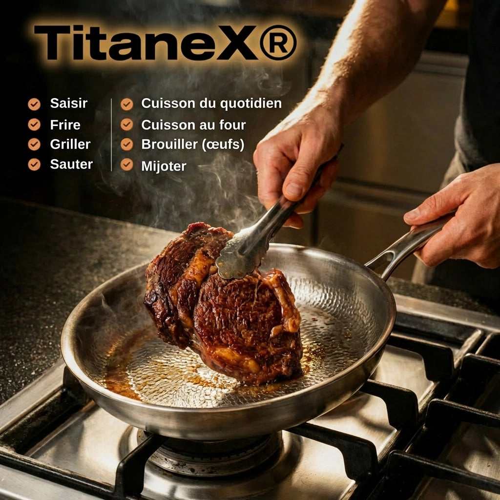 Titane® – La poêle robuste qui n’accroche pas