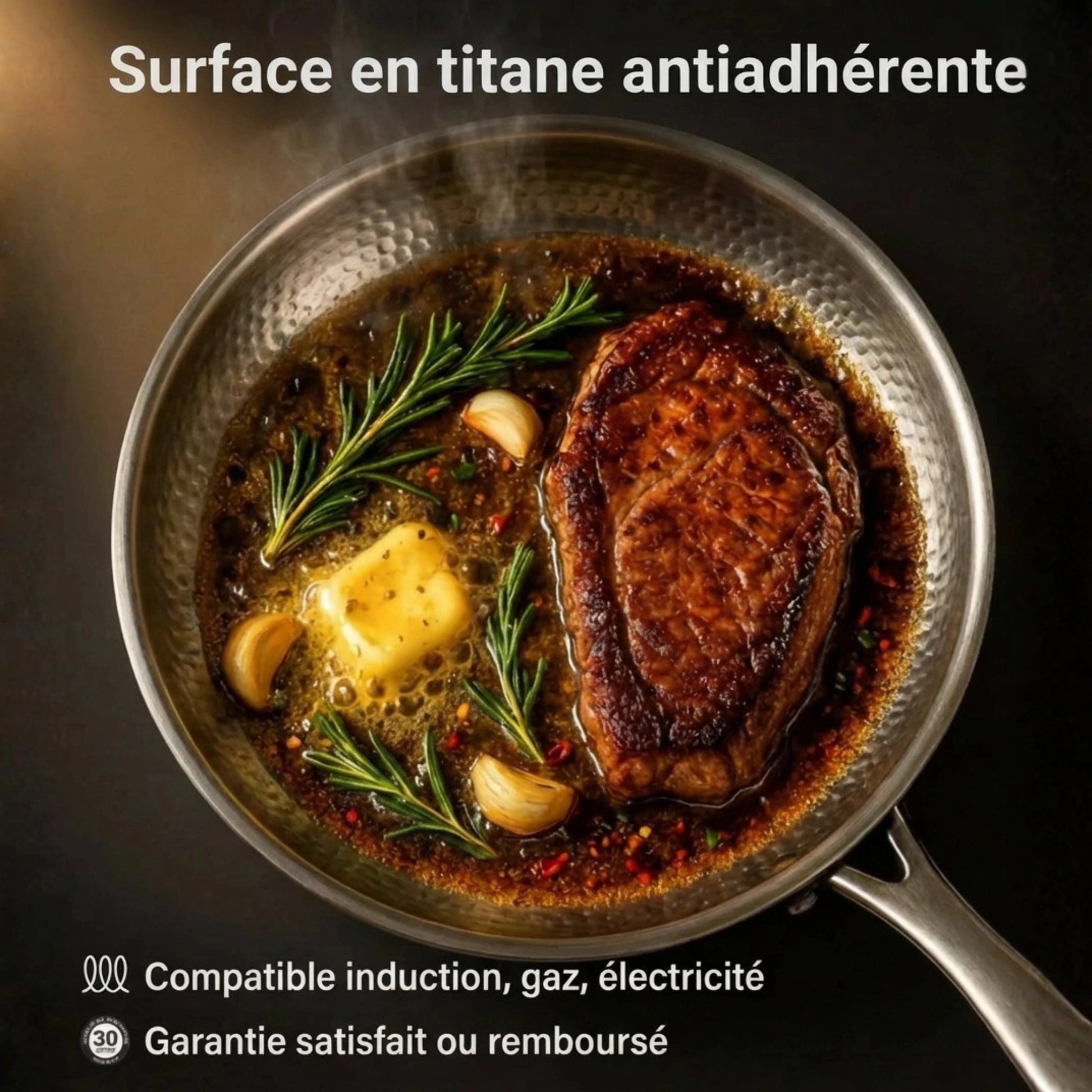Titane® – La poêle robuste qui n’accroche pas
