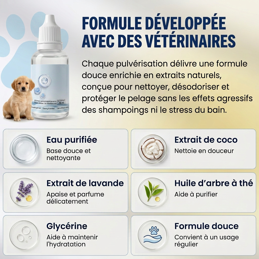 Fresh Bio™ – Le système de nettoyage sans eau pour animaux