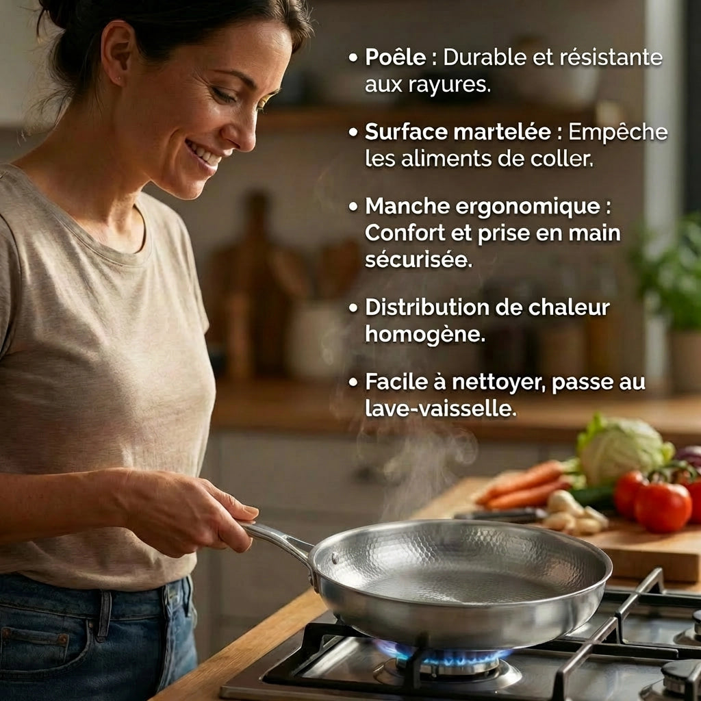 Titane® – La poêle robuste qui n’accroche pas